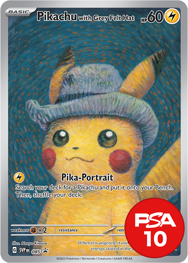 Pikachu with Grey Felt Hat PSA10[SVP EN 085]